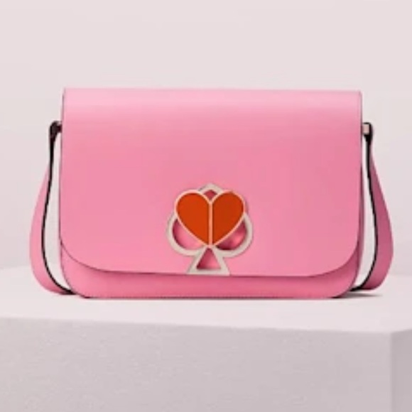 kate spade Handbags - Kate Spade Nicola hot pink leather twistlock medium convertible crossbody
